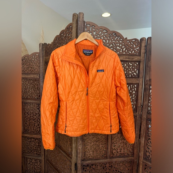 PATAGONIA Nano Puff Pullover Jacket Diamond Quilted Orange - Picture 3 of 5
